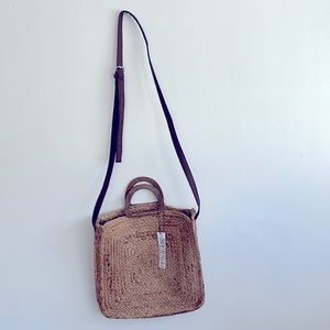 Brand new w/tags, cross-body, natural fiber, beach/summer bag.